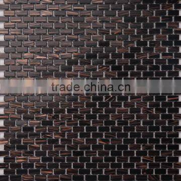 JY-G-69 dark color mosaic glass mosaic tile wood grain wallpaper