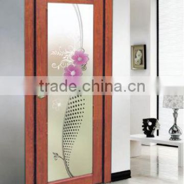 Double-layer Acid Etched Glass Door