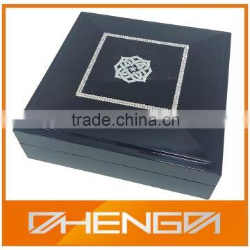 HOT SALE Factory Price Custom Made-in-china Black Piano Lacquer Wood Presentation Boxes (ZDS-SJF018) photo-3