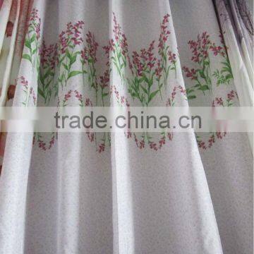 New arrival waterproof printed polyester linen fabric for curtain or shower curtain