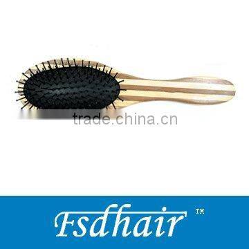 Bamboo black cushion hair brush