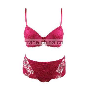 Ladies Women Lingerie Big Red Lace Bra and Panty Shorty