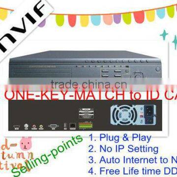 HOT h.264 16CH 1080P Real-time 8*3000GB HDDs NVR support ONVIF/HDMI/ mobile surveillance/CMS network video recorder(A9416E)