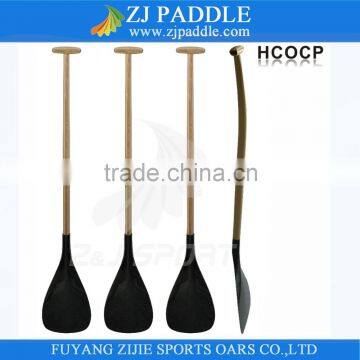 Wood Shaft Carbon Fiber Outrigger Canoe Paddle