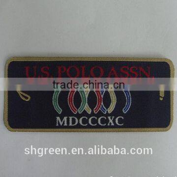 round corner cloth woven patch,garment fabric label