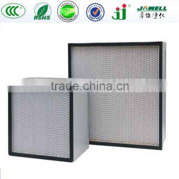 HEPA air filter with Galvnized steel frame,air filter hepa,hepa filter