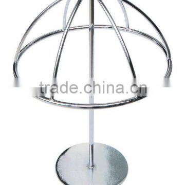 chrome metal floor standing hat racks