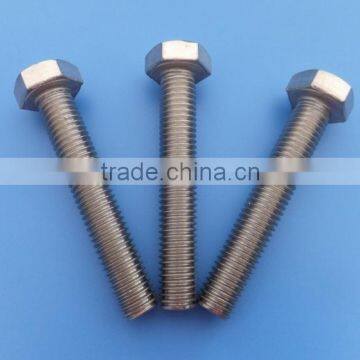 DIN933 full thread hexagon bolt, fastener hex bolt and nut for sale