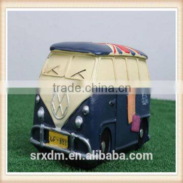 Cheap custom cartoon character car shape coin bank