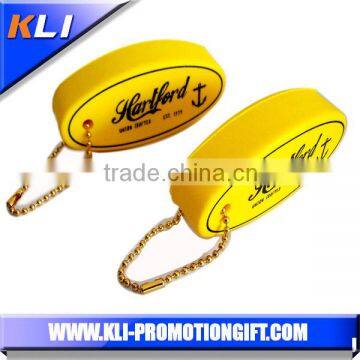 Wholesale oval shape stress ball foam PU stress keychain
