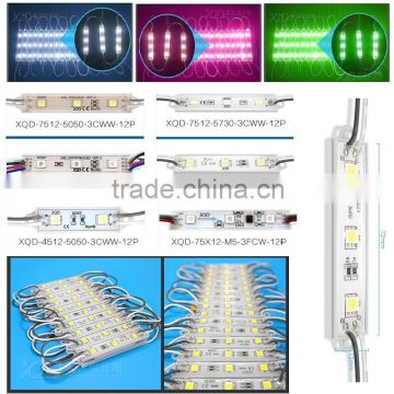 XQD 3 chips 5050 /5630/5054/3528 SMD modules led waterproof glue different size led modul RGB led module with 3M adhesive