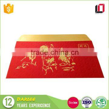 Manufacturer texture paper envelope custom made red packet printing