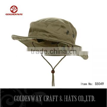 custom printed Cotton Twill Bucket Hats-Khaki