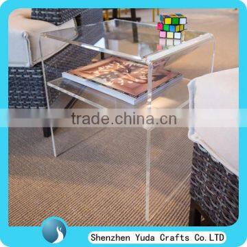 Clear Side Magazine Table Acrylic Table Style Crystal Perspex Furniture