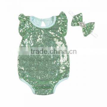 Wholesale Price Sequin Romper for Baby Girl Boutique Clothing From Kapu Craft photo-3