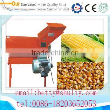 High efficient easy moving small electric fresh corn peeling threshing machine