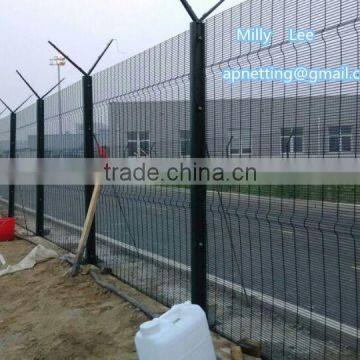 lowest price anti- climb 358 prison fence panels/ security welded prison mesh fence direct factory