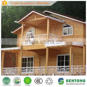 Two Storey Prefabricated Living Wooden House for Vacational Village