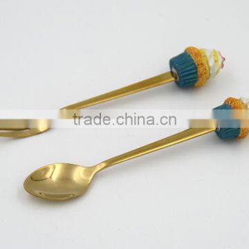 Cute Design EU Standard Stainless Steel Sugar Spoon Dessert Spoon photo-2