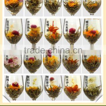 Flowering tea Handmade Blooming Flower Green Tea 20 pcs different flowers