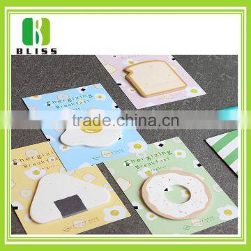 Self adhesive paper cute sticky notes in different shapes