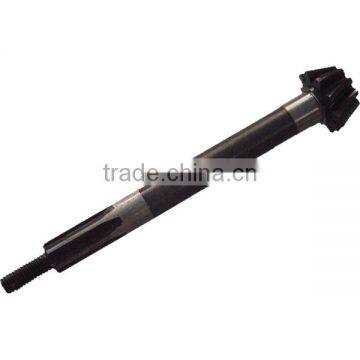 Bevel gear shaft for farm machine