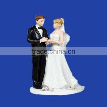 Groom Holding Bride Traditional Cake Topper Figurine