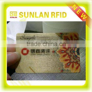 2015 NEW products --Transparent PVC wooden grain business card---China exclusive