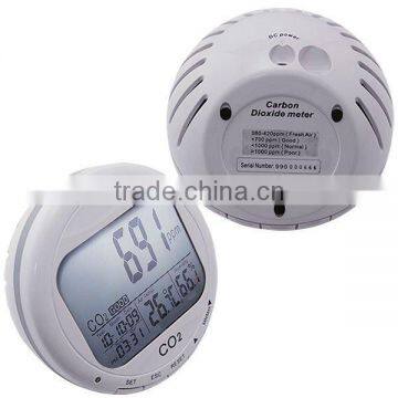 0~2000ppm Range Digital 3-in1 Round Desktop Indoor Air Quality Temperature RH Carbon Dioxide CO2 Monitor Detector photo-5