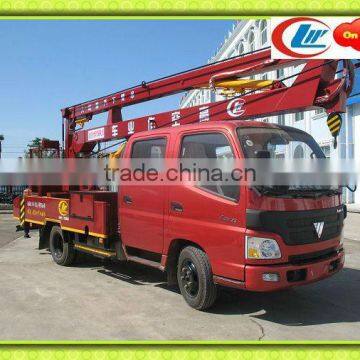 Foton 4x2 High-altitude Operation Truck,hydraulic aerial cage