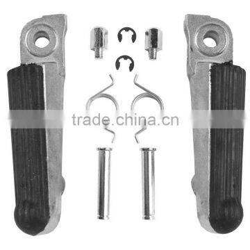 Black Aluminum Front Footrest Foot Pegs For HONDA RVF VFR 400 750R NC30 NC35 USA photo-2