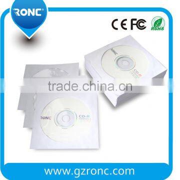 CD white paper sleeve with transparent window