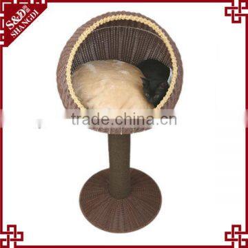 S&D handicraft luxury waterproof durable plastic rattan bed pet