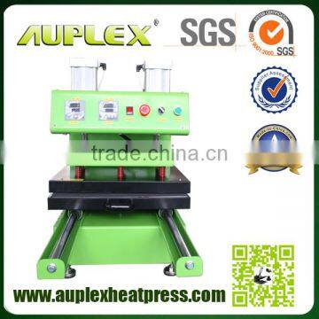 Auplex double heating plate air fusion operated heat press printer machine t-shirt