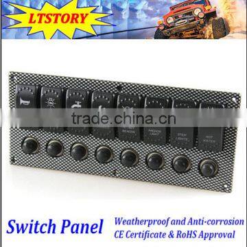 Boat Marine Rocker Switch Panel 4 Switches photo-2