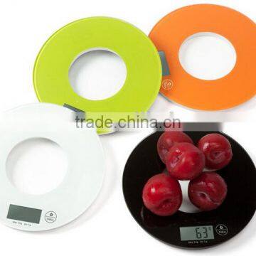 Colorful Super Thin Glass Kitchen Scale 5kg/1g photo-2