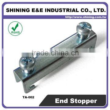 TA-002 For Fuse Holder Steel Double Dead Rail Stopper End Clamp photo-5