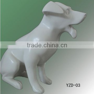 2016 new display fiberglass dog mannequin for sale