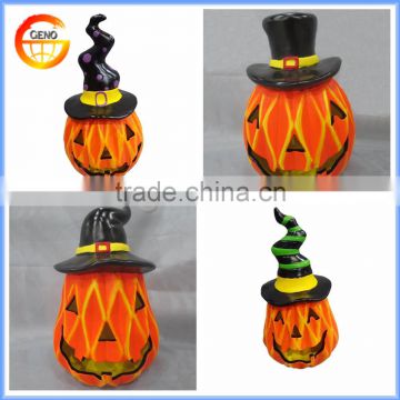 Ceramic pumpkin halloween candy basket