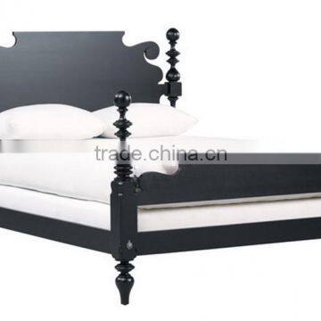 American Style Solid Wood Double Bed, Post-modernism Simple Wooden Bed, Customized Color Double Bed (BF01-X1160) photo-2