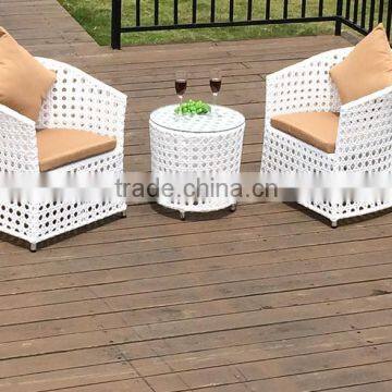 White Outdoor Rattan Chair, Garden White Chair photo-3