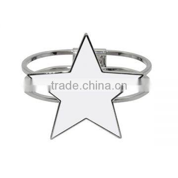Wholesale Cheap Personalised Fashion Silver Color 316 Custom Sublimation Stainless Steel Bracelet For DIY