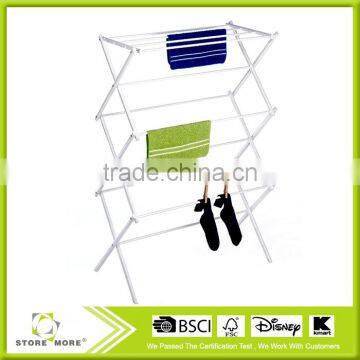 Folding Clothes Drying Rack, White photo-2