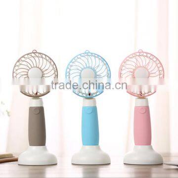 Adjustable USB Charge Handheld Air Fan, Mini Desktop Water Drop Fan For Student