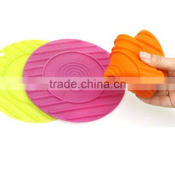 Supply creative fashion Multipurpose round silicone cup mat /insulation pad