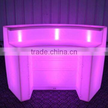 Straight Bar Counter Remote Change Colours LED Glowing Bar Counter Table photo-5