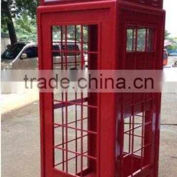 OEM Outdoor London Steel Red Telephone Booth photo-4
