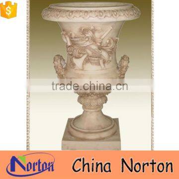 antique outdoor natural marble material wall flower pot NTMF- FP218X