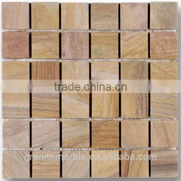 High Quality Sandstone Mosaic Tile For Bathroom/Flooring/Wall etc & Mosaic Tiles On Sale With Low Price