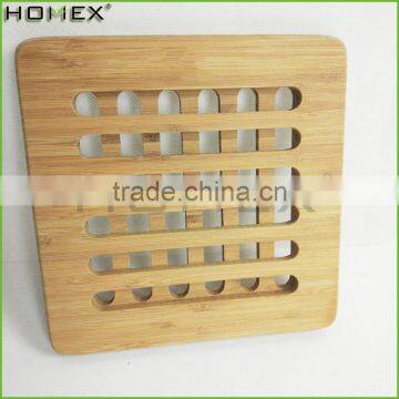 Bamboo Hot Pot Trivet Dining Table Mat Homex BSCI/Factory